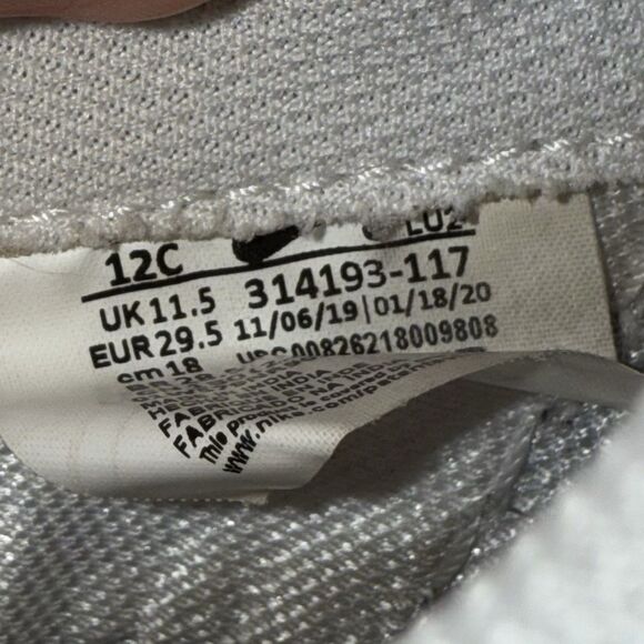 Nike Air Force 1 Low 07 Triple White Leather Sneaker 314193-117 Toddler 12C - Picture 7 of 7